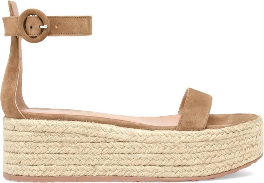 Gianvito Rossi 50 mm Seville espadrilles Bruin