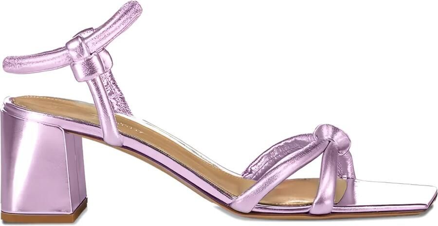 Gianvito Rossi 55 mm sandalen met geknoopt detail Roze