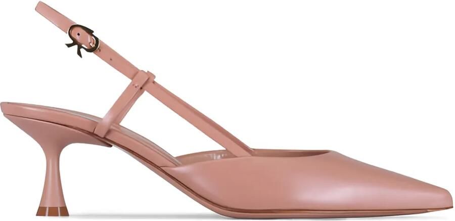 Gianvito Rossi 55 mm slingback pumps met puntige neus Roze