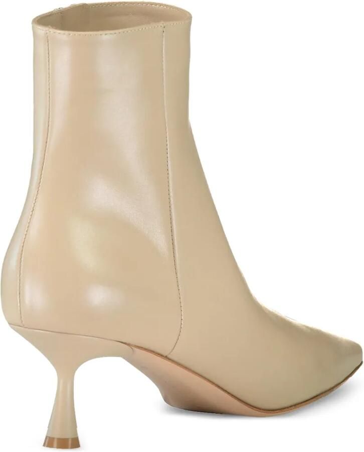 Gianvito Rossi 55mm Murray enkellaarzen met puntige neus Beige - Foto 4