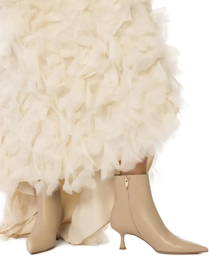 Gianvito Rossi 55mm Murray enkellaarzen met puntige neus Beige - Foto 3