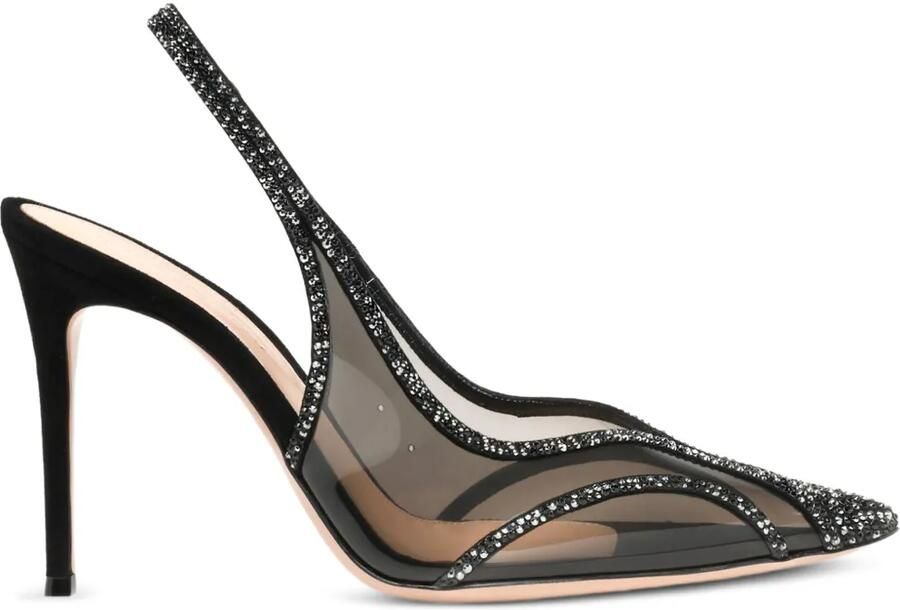 Gianvito Rossi 70 mm Brenda verfraaide pumps Blauw