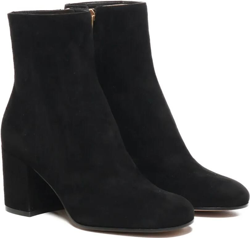 Gianvito Rossi 70 mm enkellaarzen met blokhak Zwart