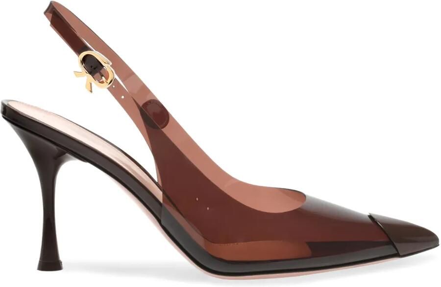 Gianvito Rossi 85 mm Diana slingback pumps Bruin