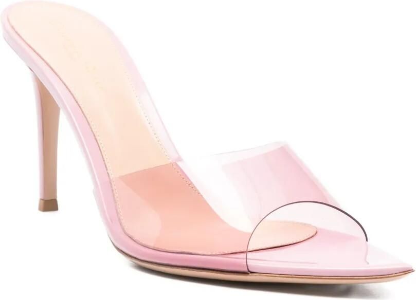 Gianvito Rossi 85 mm Elle muiltjes met puntige neus Roze
