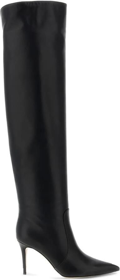 Gianvito Rossi 85 mm Hansen Cuissard laarzen met puntige neus Zwart
