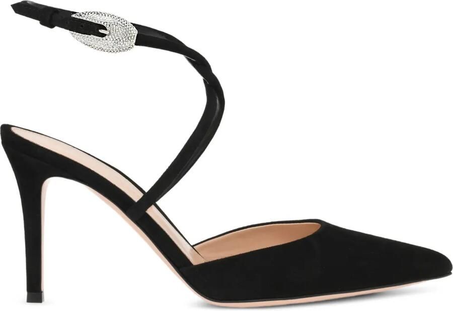 Gianvito Rossi 85 mm Jungle Mamba slingback pumps Zwart