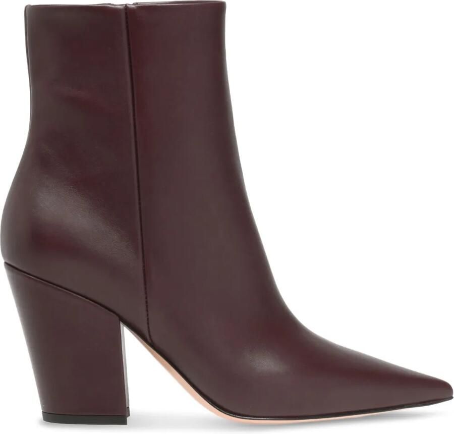 Gianvito Rossi 85 mm Keinna Bootie laarzen met puntige neus Rood