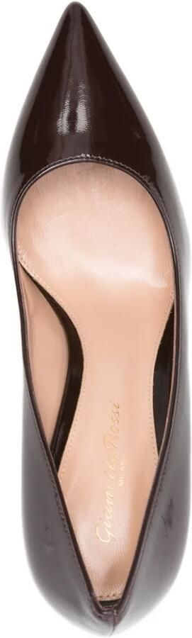 Gianvito Rossi 85 mm leren pumps Bruin - Foto 4