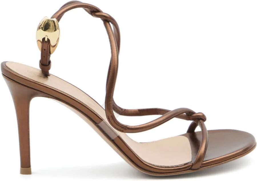 Gianvito Rossi 85 mm Mamba sandalen Bruin