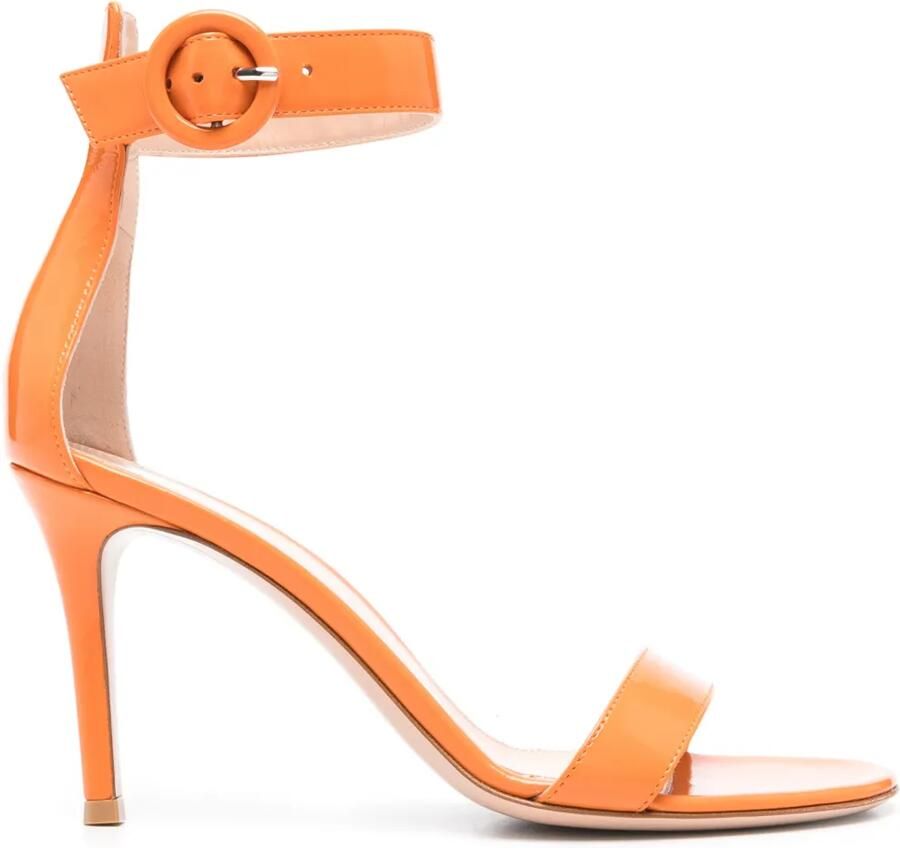 Gianvito Rossi 85 mm Portofino sandalen Oranje