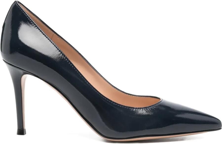 Gianvito Rossi 85 mm pumps van kalfsleer Blauw