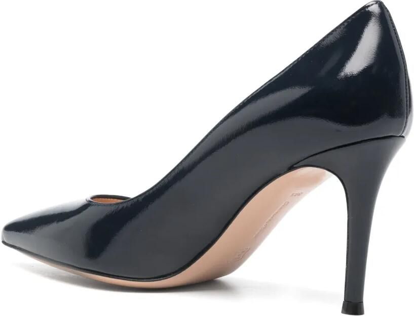Gianvito Rossi 85 mm pumps van kalfsleer Blauw - Foto 3