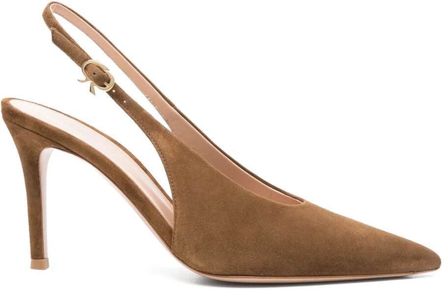 Gianvito Rossi 85 mm Robbie slingback pumps Bruin