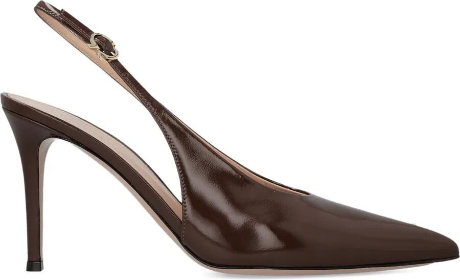 Gianvito Rossi 85 mm Robbie slingback pumps Bruin
