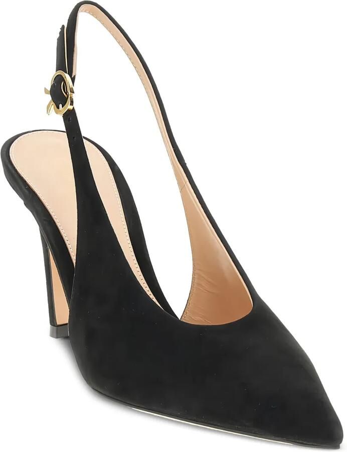 Gianvito Rossi 85 mm Robbie slingback pumps Zwart