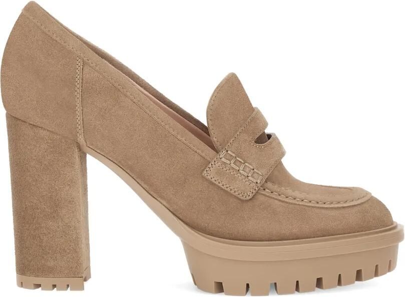 Gianvito Rossi Barry pumps met plateauzool Bruin