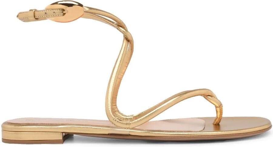 Gianvito Rossi Black Mamba sandalen Goud