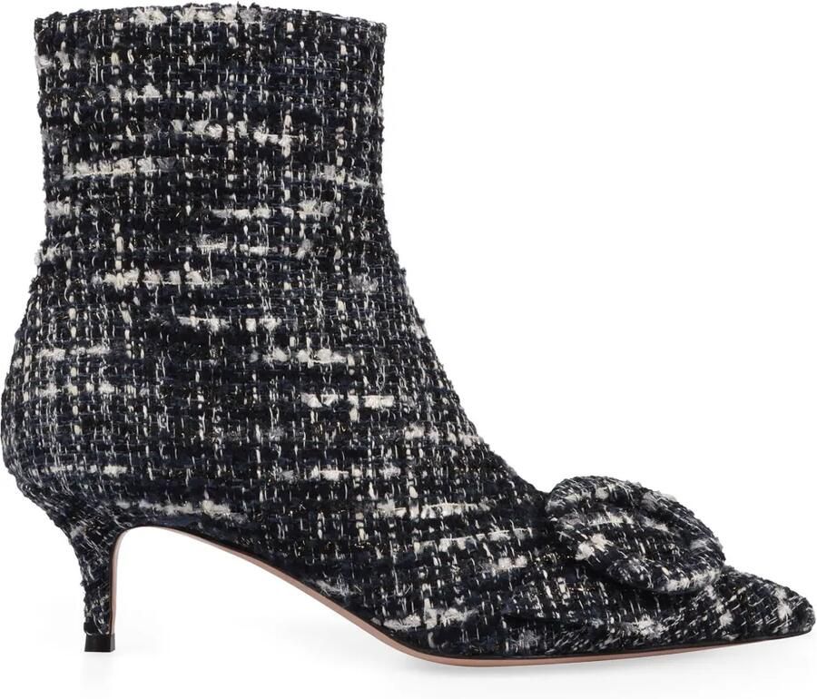 Gianvito Rossi Bouclé enkellaarzen Zwart