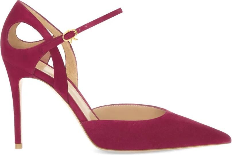 Gianvito Rossi Charlotte pumps met puntige neus Rood
