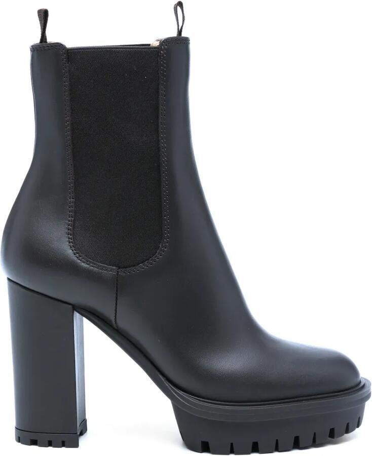 Gianvito Rossi Chelsea laarzen met plateauzool Zwart - Foto 2