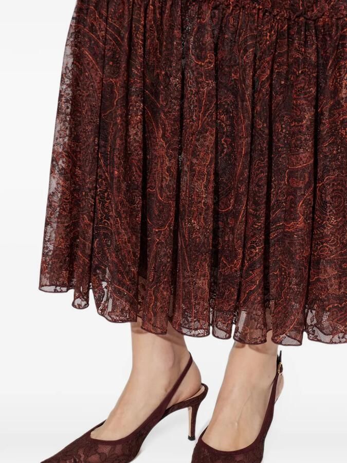 Gianvito Rossi Claudia lace slingback pumps Rood - Foto 2
