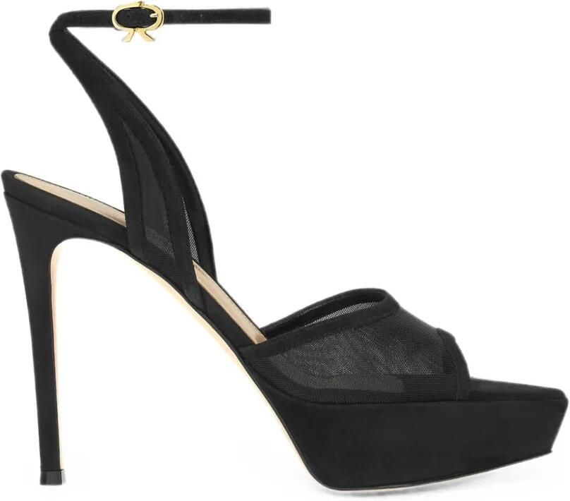 Gianvito Rossi Dorotea sandalen met plateauzool Zwart