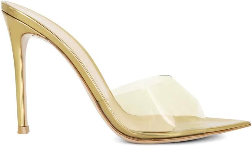 Gianvito Rossi Elle 105 muiltjes Geel