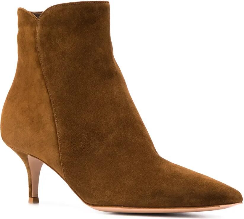 Gianvito Rossi Enkellaarzen Bruin
