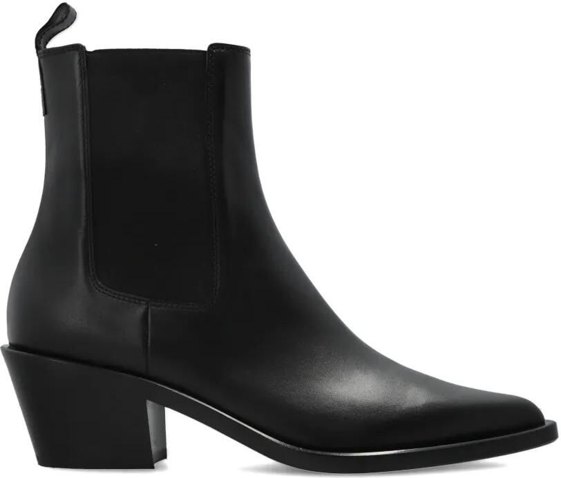 Gianvito Rossi Enkellaarzen met puntige neus Zwart