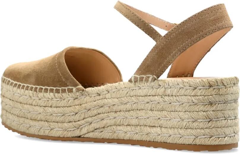 Gianvito Rossi Espadrilles met plateauzool en ronde neus Beige - Foto 3