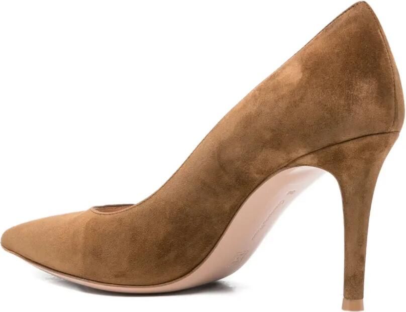 Gianvito Rossi Gianvito 85 pumps met puntige neus Bruin - Foto 2