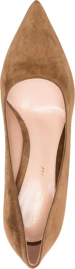 Gianvito Rossi Gianvito 85 pumps met puntige neus Bruin - Foto 4