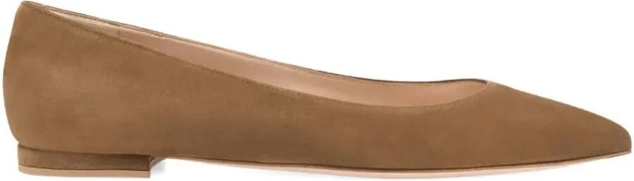 Gianvito Rossi Gianvito ballerina's met puntige neus Bruin