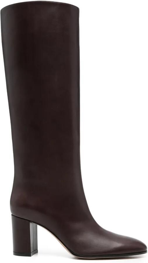 Gianvito Rossi Glove leren laarzen Rood
