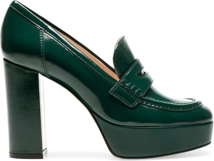 Gianvito Rossi Hadden loafers met plateauzool Groen