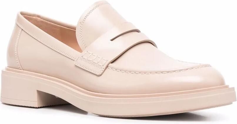 Gianvito Rossi Harris leren loafers Beige - Foto 3