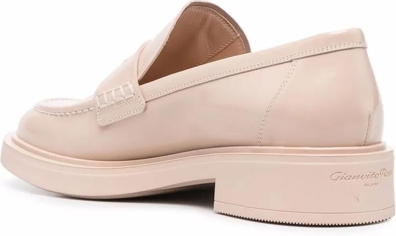 Gianvito Rossi Harris leren loafers Beige - Foto 2