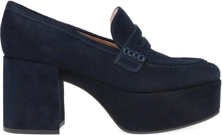 Gianvito Rossi Jenna loafers met plateauzool Blauw