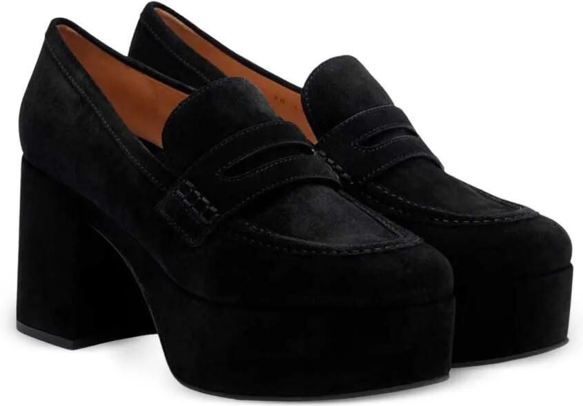 Gianvito Rossi Jenna suede pumps Zwart - Foto 4
