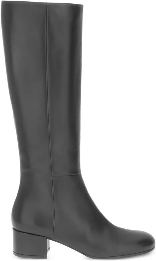Gianvito Rossi Joelle leren laarzen Zwart