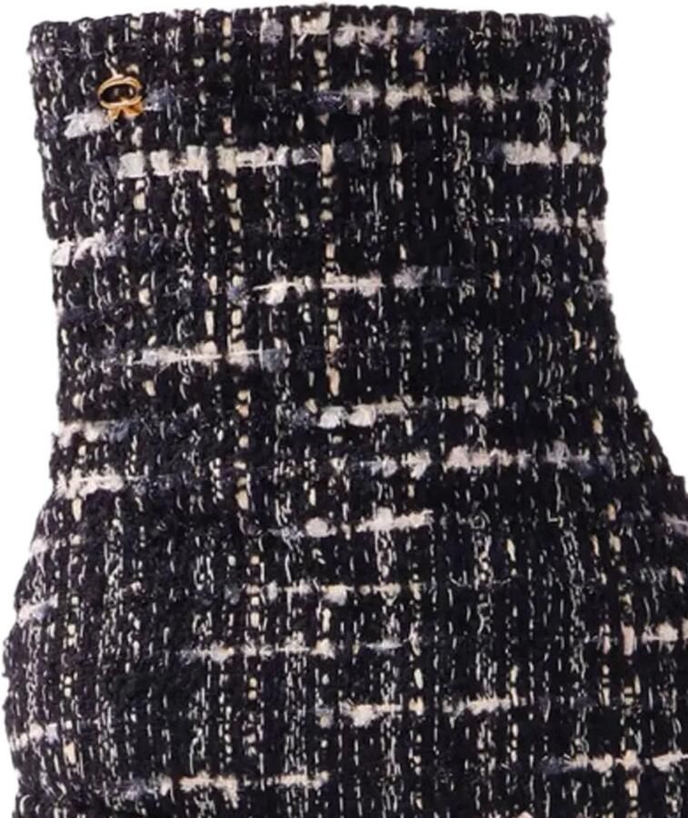 Gianvito Rossi Joelle tweed enkellaarzen Zwart - Foto 2
