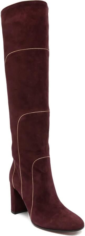 Gianvito Rossi Laarzen met line-detail Rood - Foto 2