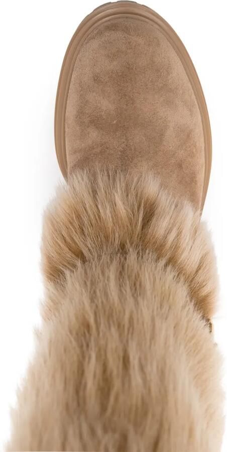 Gianvito Rossi Laarzen met vlakken Beige - Foto 2