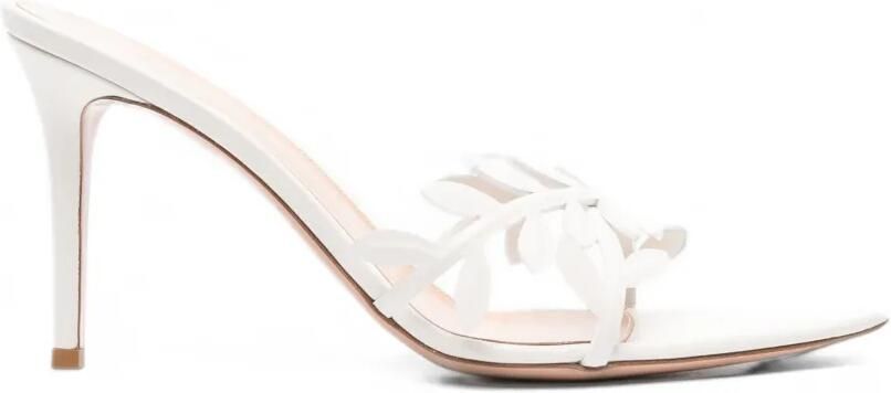 Gianvito Rossi Leaf mules Wit