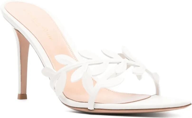 Gianvito Rossi Leaf mules Wit - Foto 2