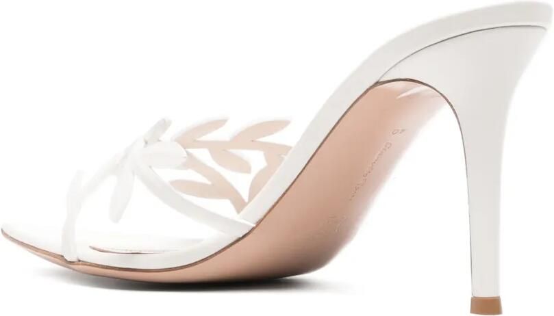 Gianvito Rossi Leaf mules Wit - Foto 3