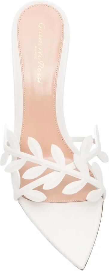 Gianvito Rossi Leaf mules Wit - Foto 4