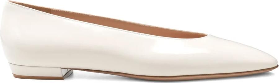 Gianvito Rossi Leren ballerina's Wit