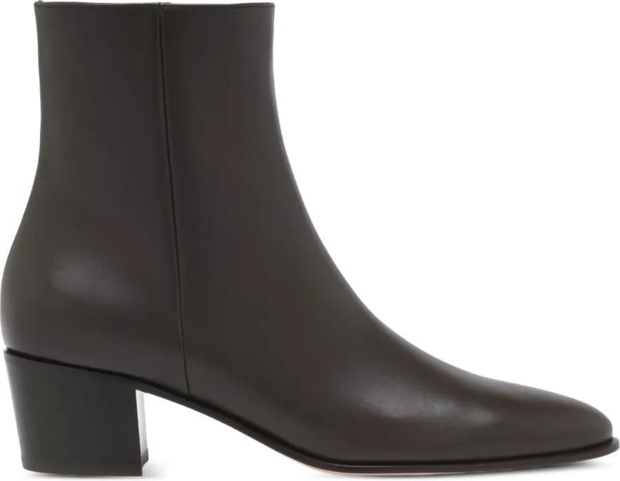Gianvito Rossi Leren laarzen Bruin